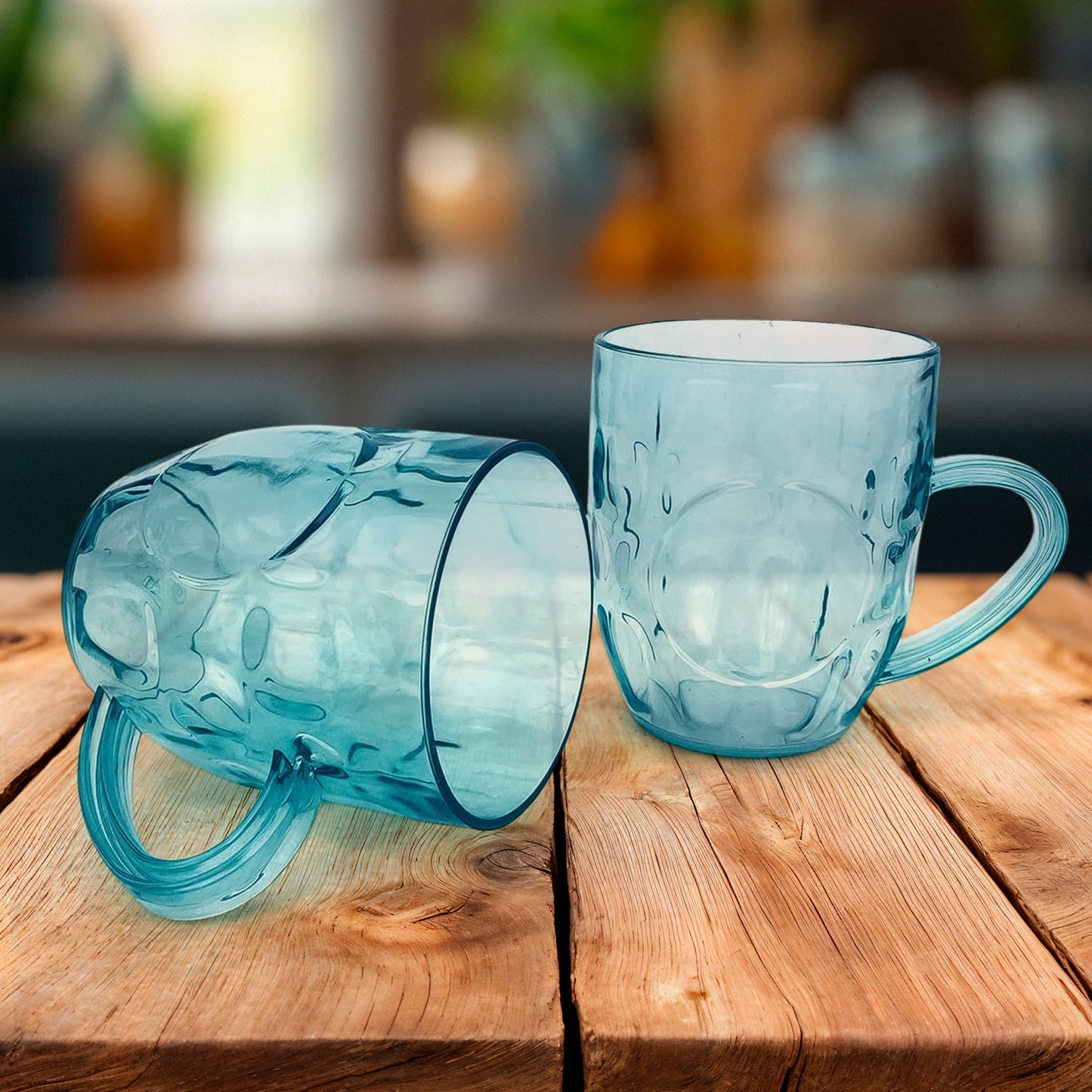 Apex Shake Mug Set 2 Pieces Durable Plastic Mugs (350ml) Approx