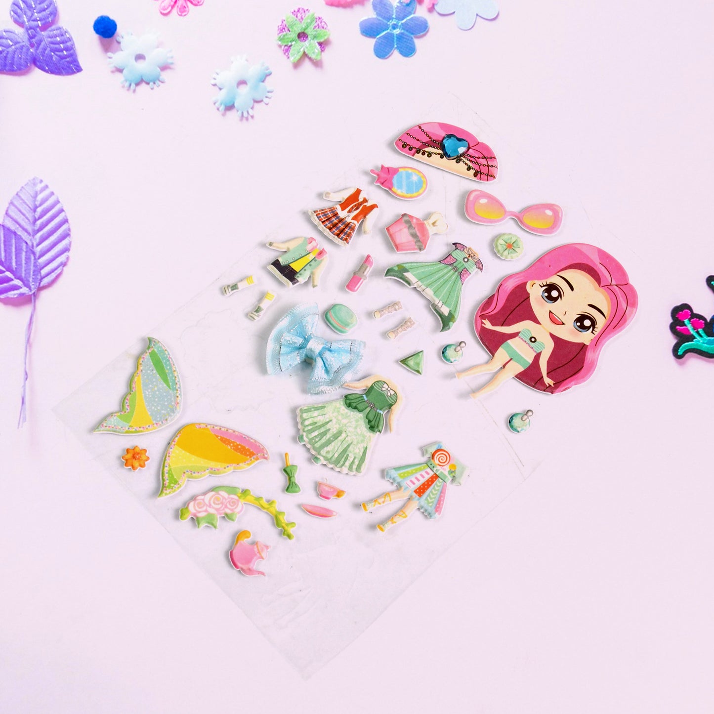 Multipurpose Adhesive 3d Stickers (1 Sheet 1510 Cm)