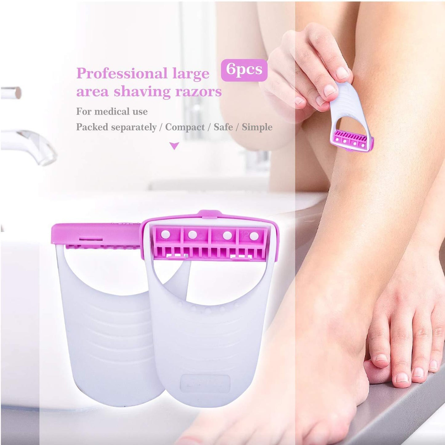 1236 Disposable Body Skin Hair Removal Razor For Women Pack Of 6