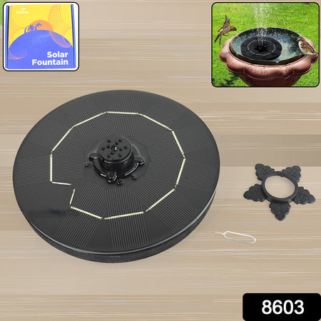 Fast Fountain By Pocket Hose - Solar-powered - Instantly Adds A Water Feature Virtually Anywhere - 5 Spray Modes - No Installation Or Batteries Required - Great For Bird Baths Pools Pond More (1 Pc)
