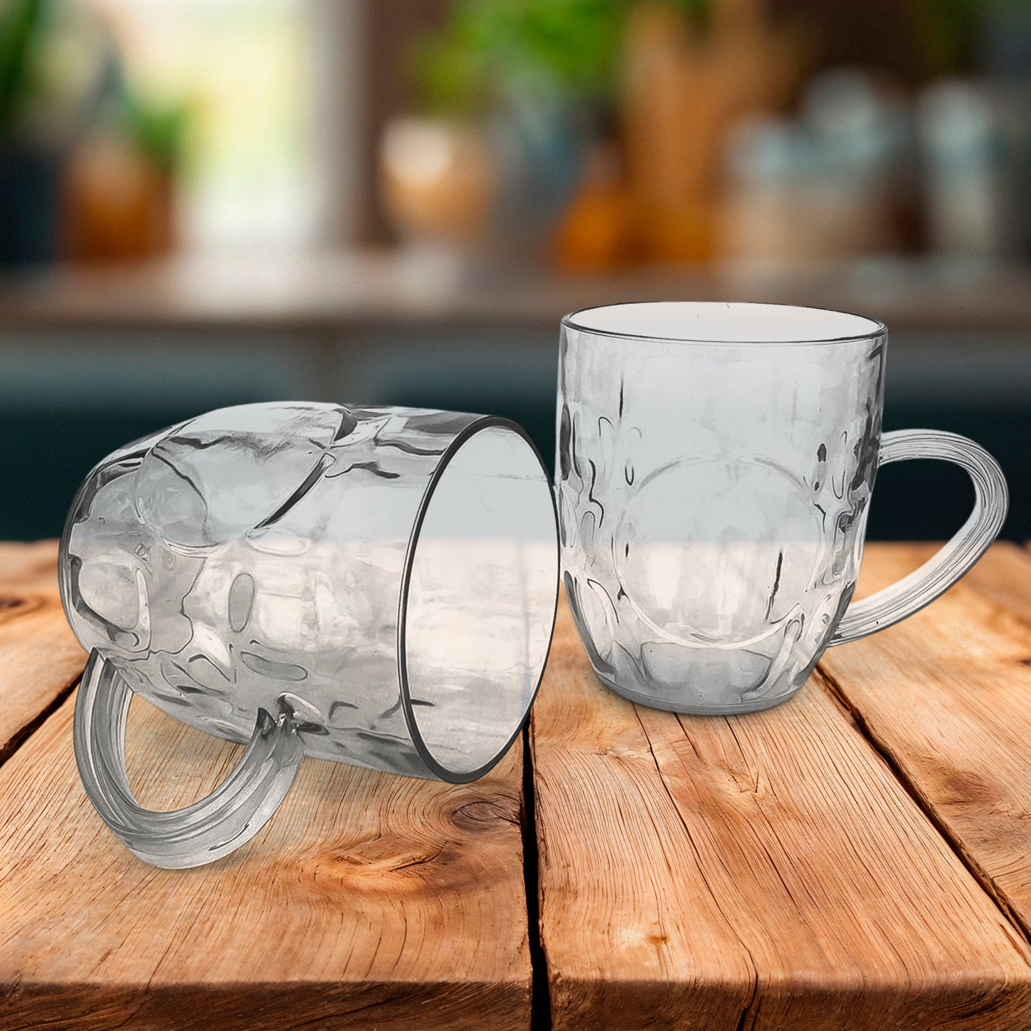 Apex Shake Mug Set 2 Pieces Durable Plastic Mugs (350ml) Approx