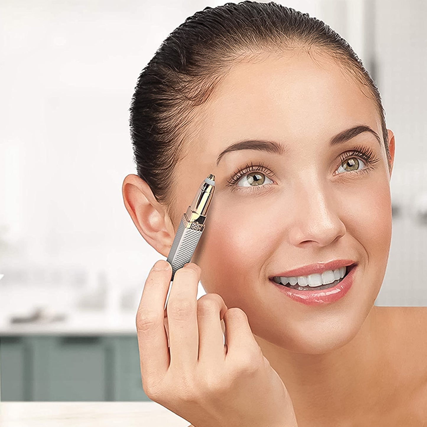 2-in-1 Eyebrow Razor Painless Hair Shaver (1 Pc)