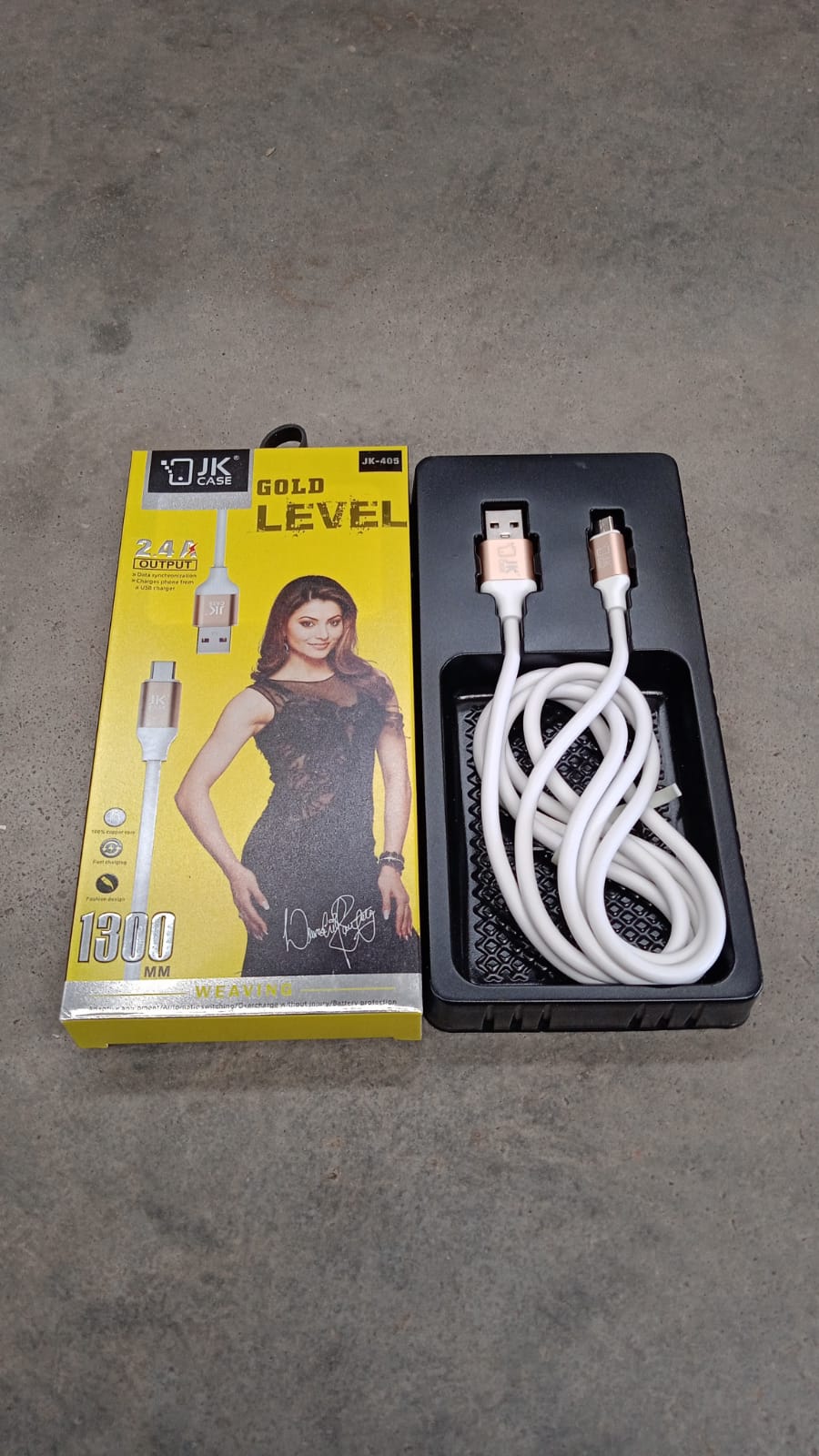 JK 2.4A Fast Charging for android, Micro Cable (1300 mm)