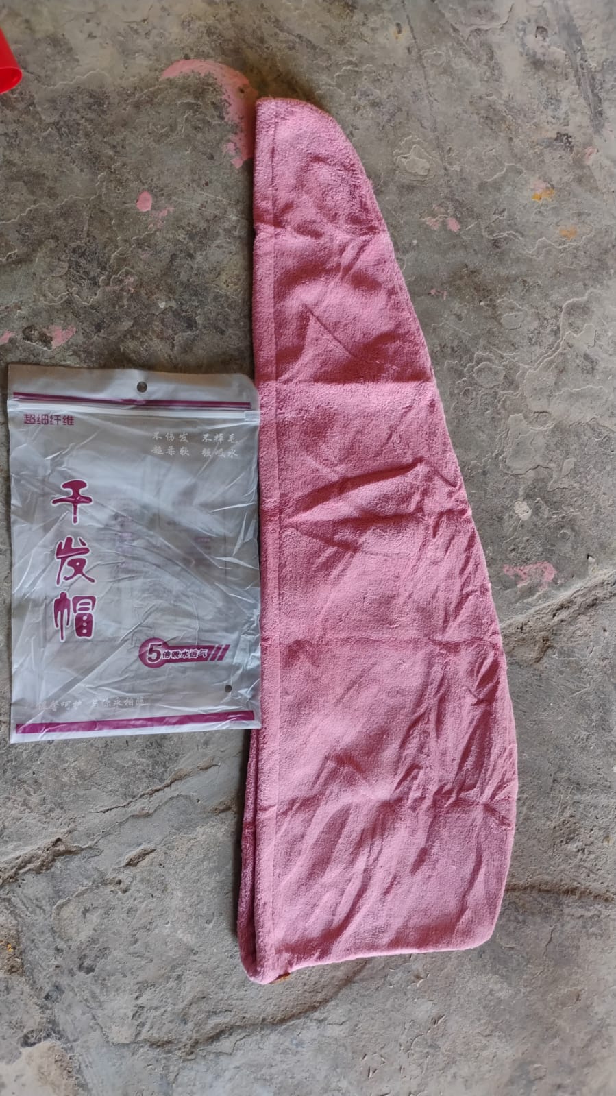 Microfiber Hair Wrap Towel Cap (1 Pc 63x23 Cm Mix Color)