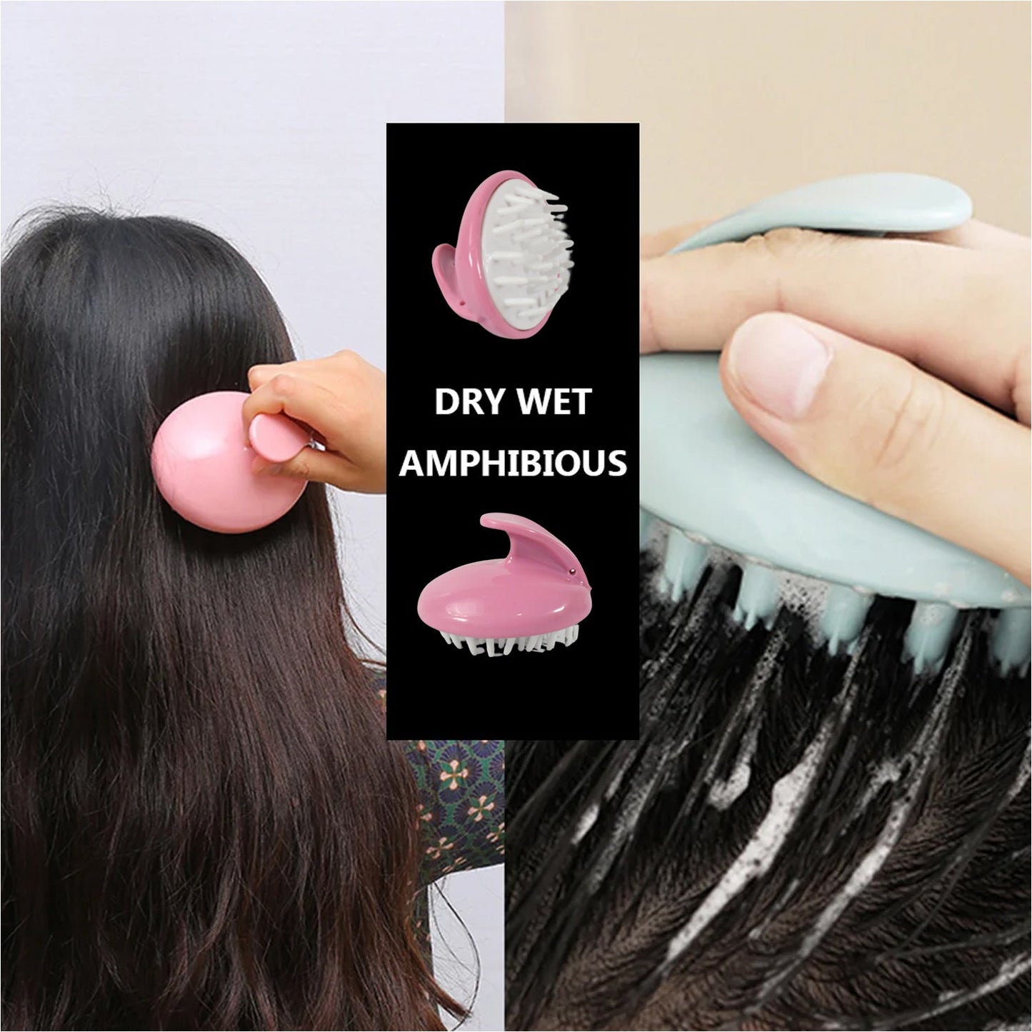 Hair Scalp Scrubber Massager, Waterproof Stress Fatigue Relief, Deep Clean for Hair Wash, Scalp and Body Massage with Soft Teeth Design, Hair accessories