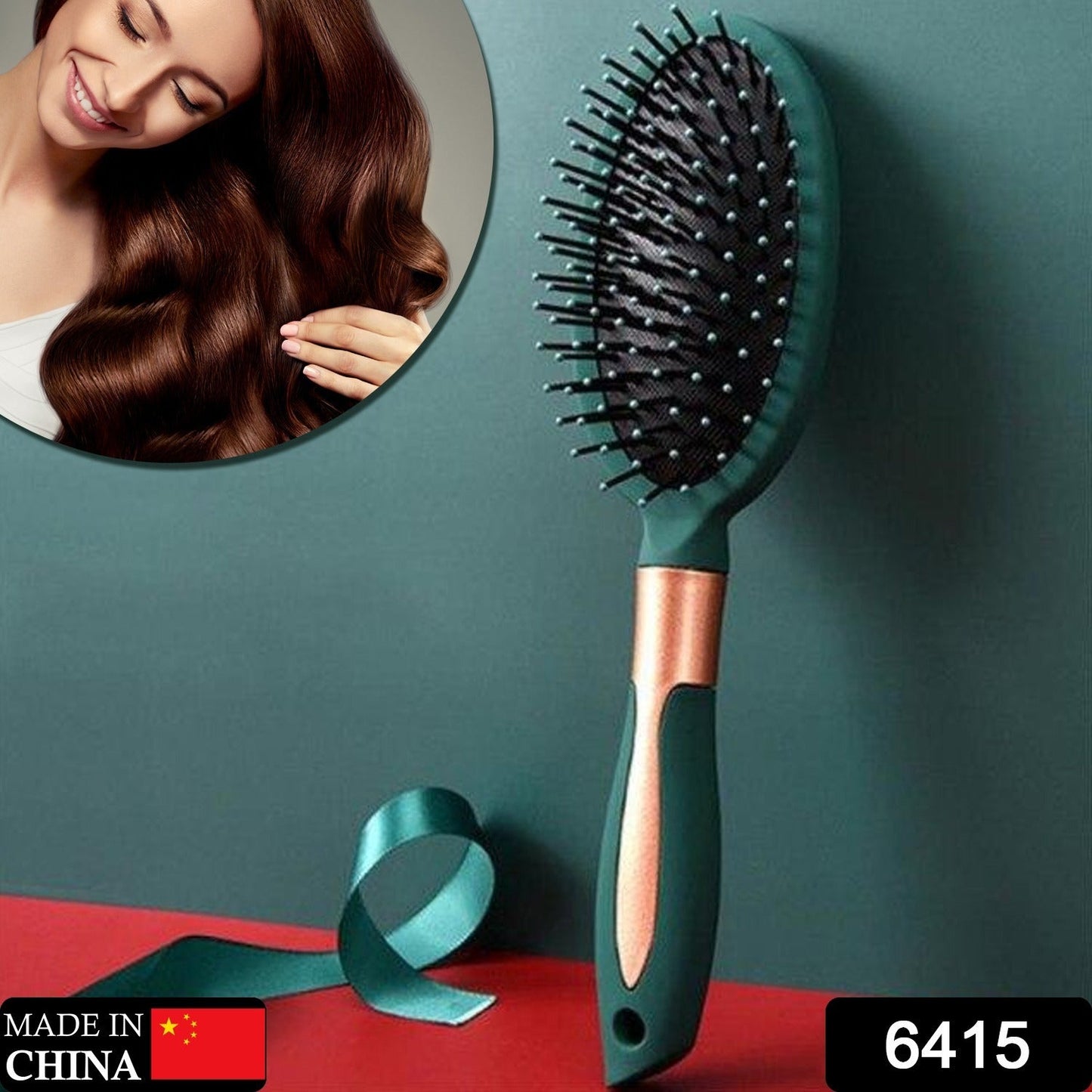 Massage Comb, Air Cushion Massage Hair Brush Ergonomic Matt Disappointment for Straight Curly Hair Cushion Curly Hair Comb for All Hair Types, Home Salon DIY Hairdressing Tool  (1 Pc), Hair accessories