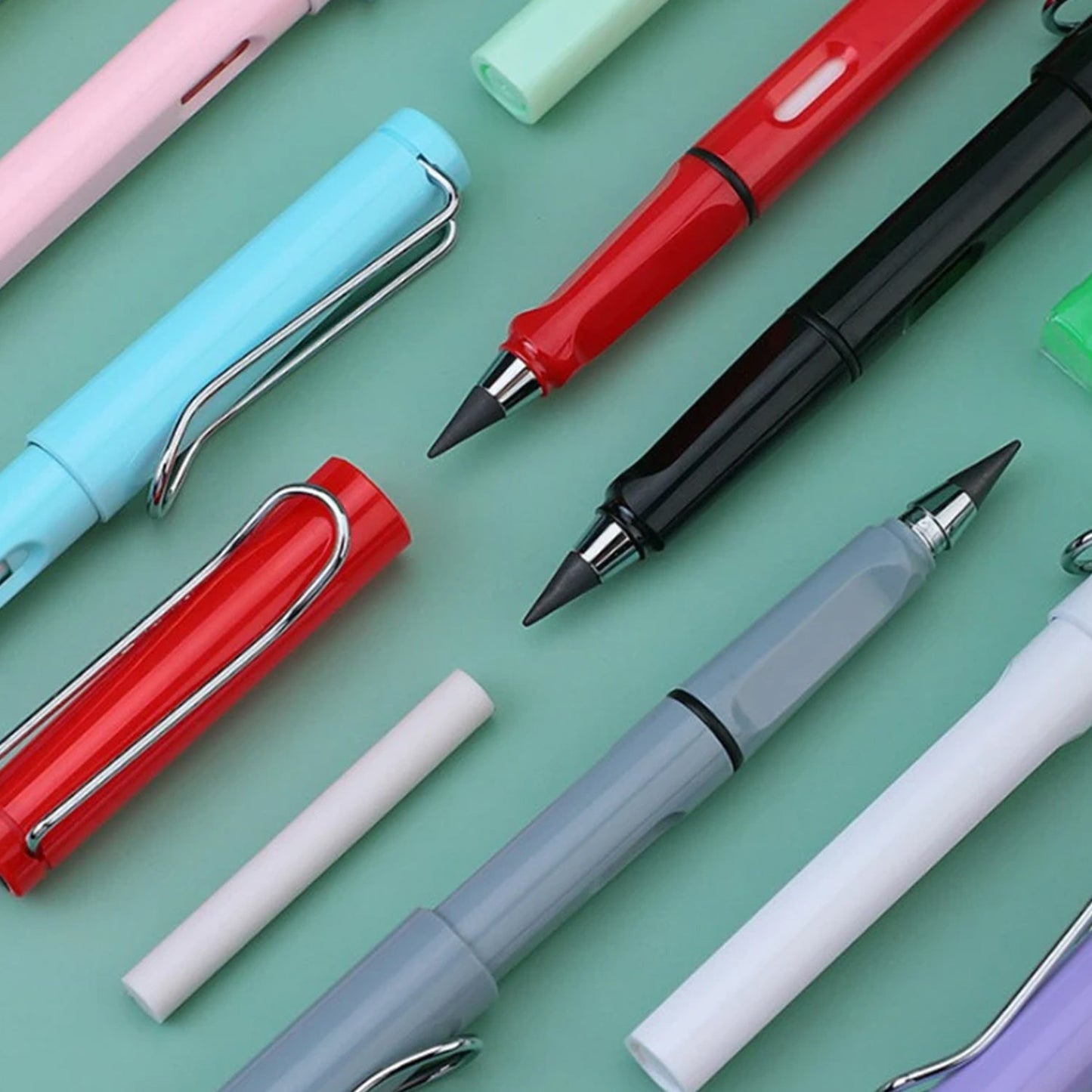 2-in-1 Everlasting Magic Pencil with Replaceable Eraser – Inkless, Reusable, Portable