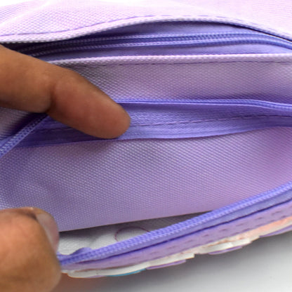 Pencil Pouch With Zipper, Students Pencil Case Large Capacity, Makeup Pouch, Stationery Bag (1 Pc / 2 Compartment)