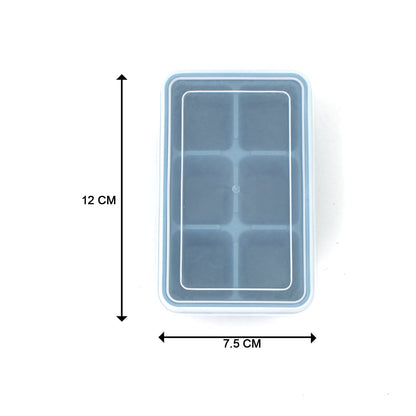 6-Grid Silicone Ice Tray – Ideal for Household Ice Making
