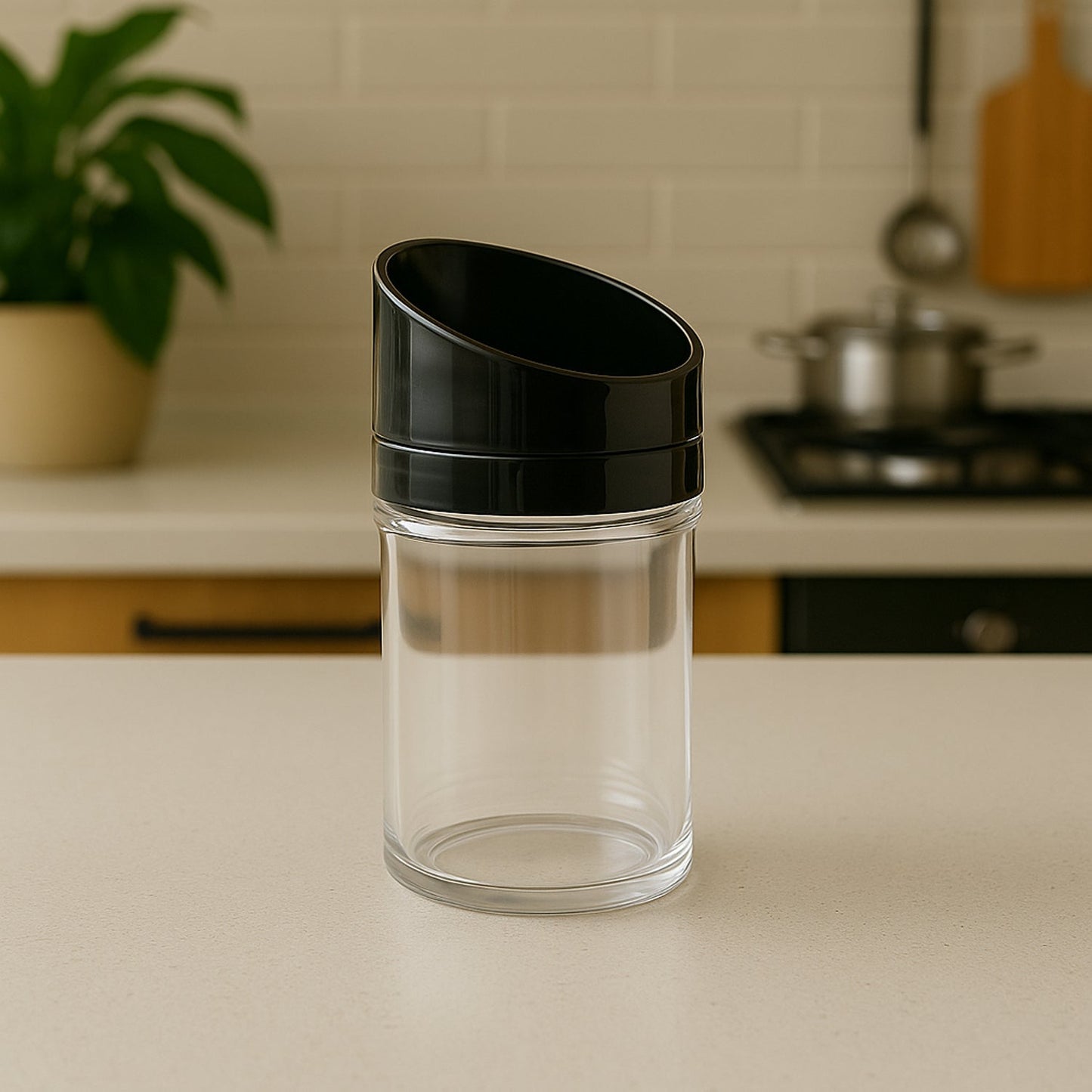 Apex Slant-Lid Kitchen Storage Jar Set (2 Pc)