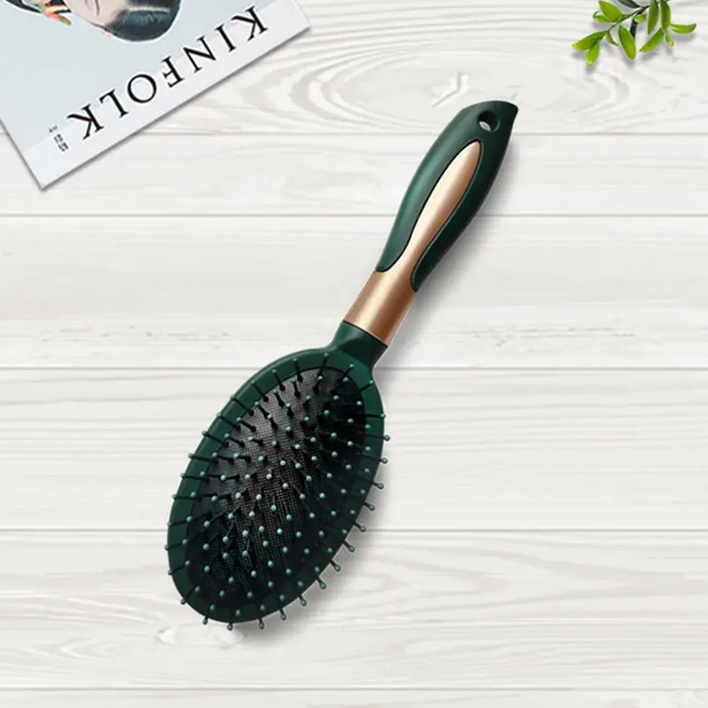 Massage Comb, Air Cushion Massage Hair Brush Ergonomic Matt Disappointment for Straight Curly Hair Cushion Curly Hair Comb for All Hair Types, Home Salon DIY Hairdressing Tool  (1 Pc), Hair accessories