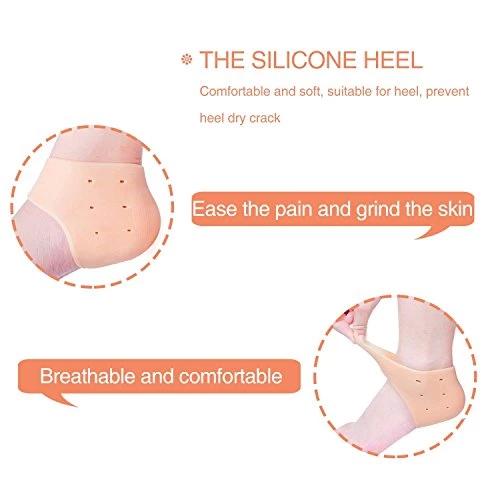Silicone gel heel repair for cracked and dry skin.