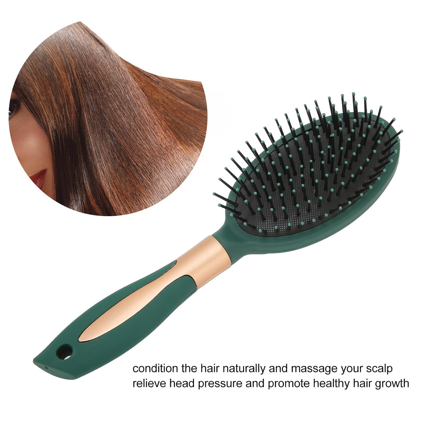 Massage Comb, Air Cushion Massage Hair Brush Ergonomic Matt Disappointment for Straight Curly Hair Cushion Curly Hair Comb for All Hair Types, Home Salon DIY Hairdressing Tool  (1 Pc), Hair accessories