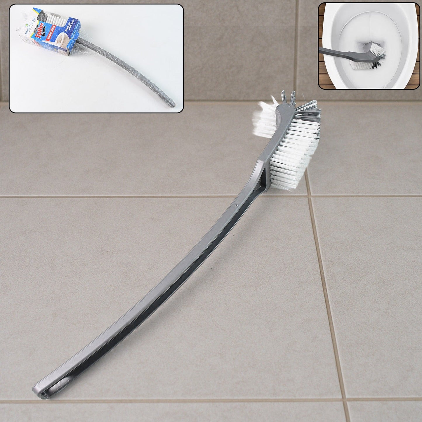 Pro Clean Long Handle Toilet Cleaning Brush (1 Pc)