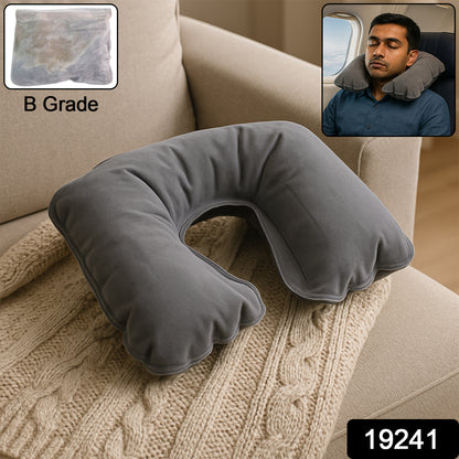 B Grade Inflatable U-shaped Neck Pillow (1 Pc)