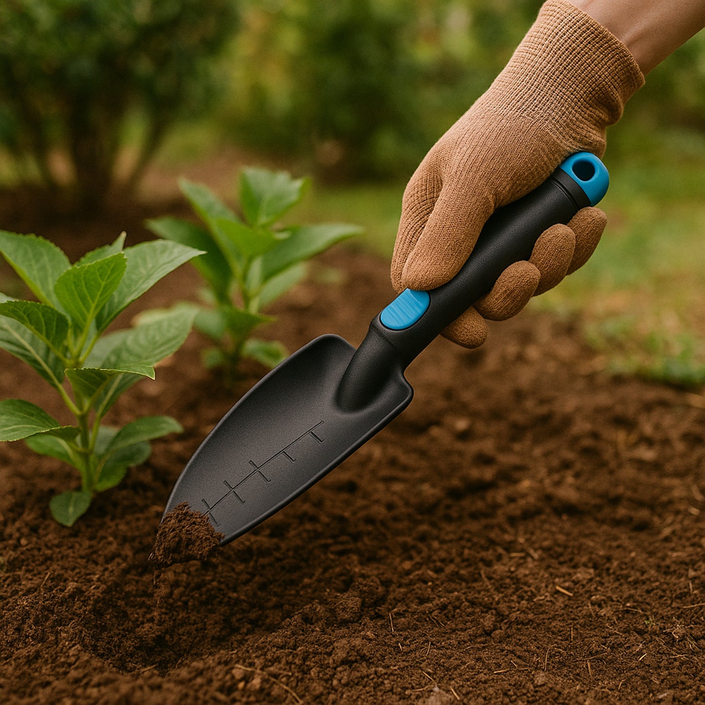 Plastic Heavy Duty Garden Hand Trowel With Measurement Marks (1 Pc)