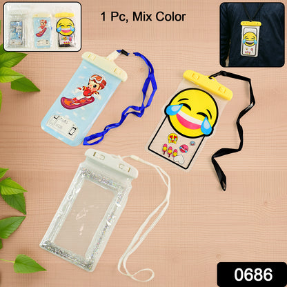 0686 Mix Color Waterproof Mobile Phone Case Waist Bag Waterproof Case Underwater Bag For Smartphone Iphone Swimming Rain Cover Camping For All Mobile