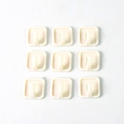 Adhesive Hooks For Wall Hanging Clothes Strong Adhesive Hooks (9 Pcs Set)