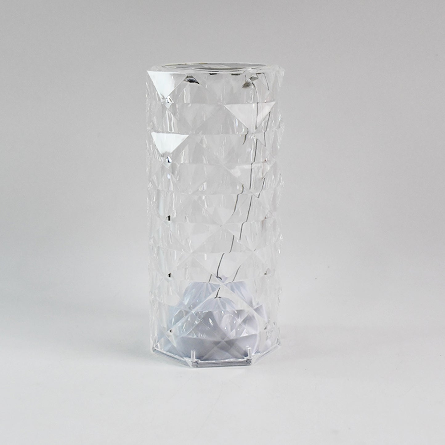 Premium Diamond Cut Crystal Table Lamp (1 Pc  Without Remote  Cable)