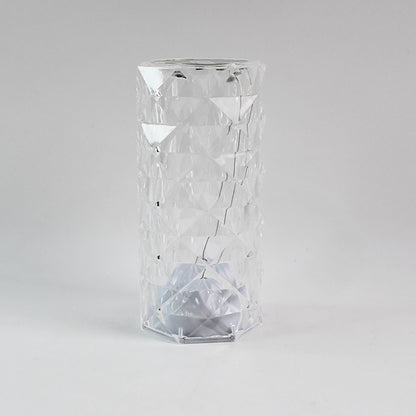 Premium Diamond Cut Crystal Table Lamp (1 Pc  Without Remote  Cable)