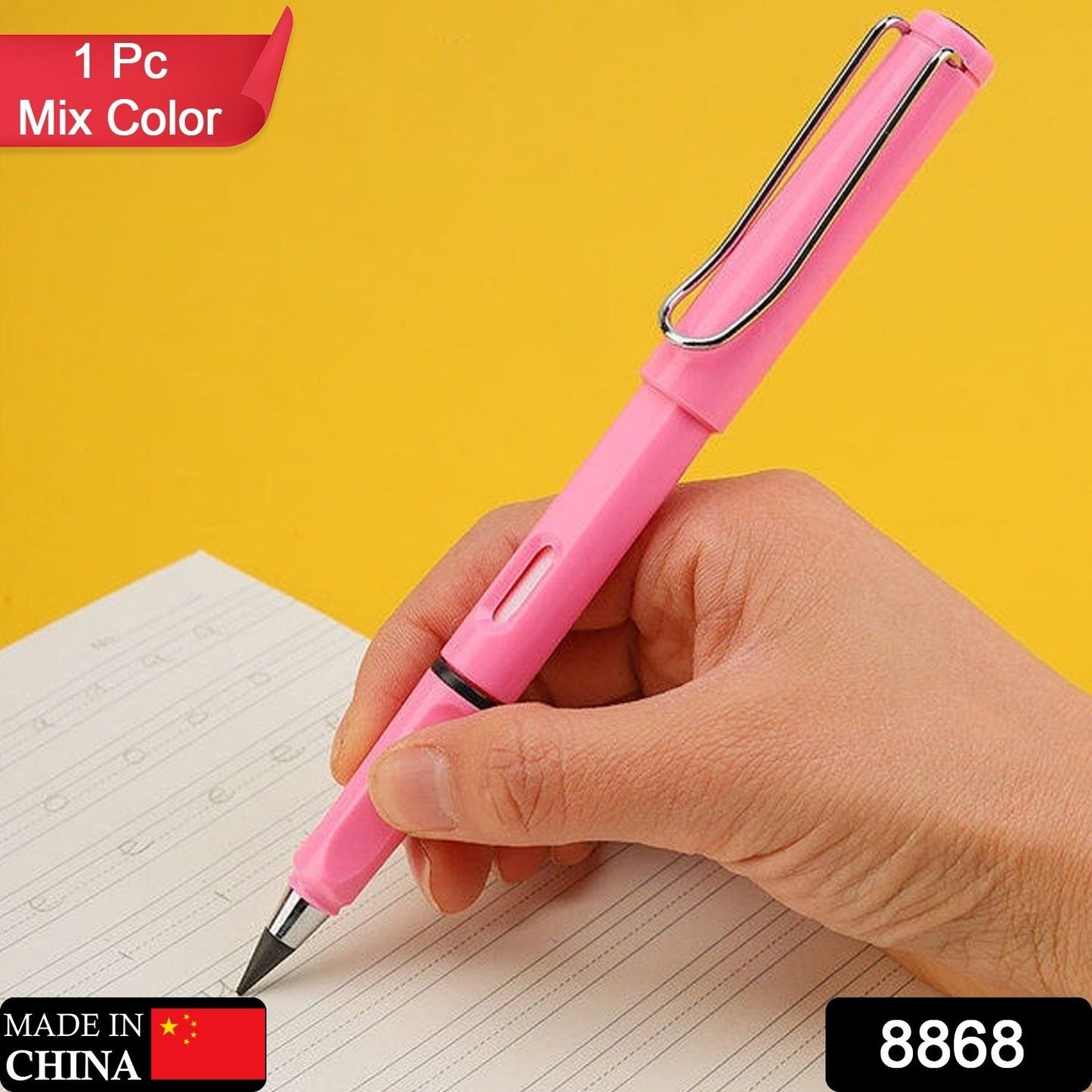 2-in-1 Everlasting Magic Pencil with Replaceable Eraser – Inkless, Reusable, Portable