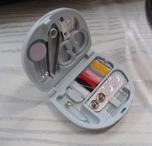 Mini Travel Sewing Kit for Beginners with Threads & Scissors