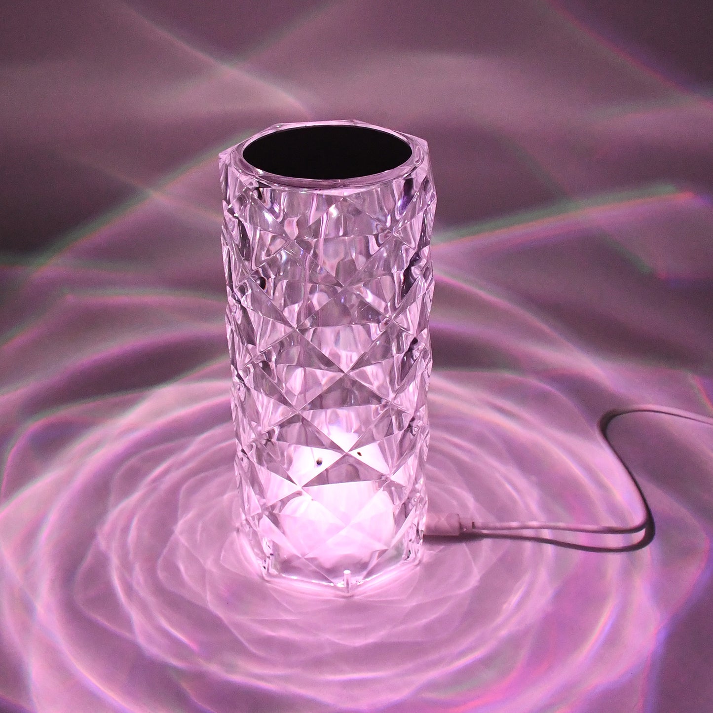 Crystal Led Touch Table Lamp With Remote Control